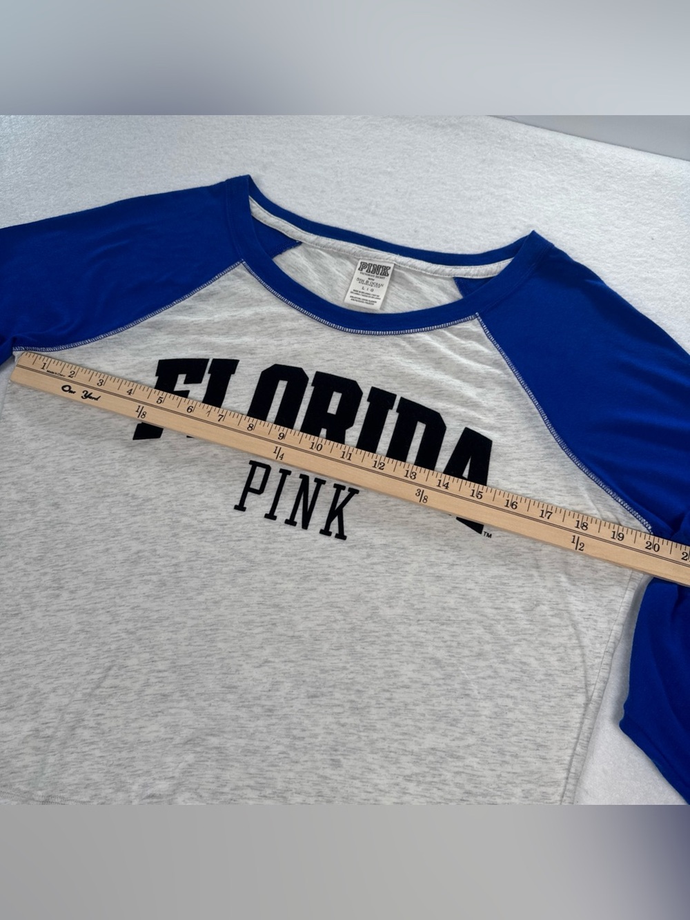 Victoria's Secret PINK X 5th Ocean Collegiate Florida Gator PJ Boxer Raglan Top - Picture 4 of 12